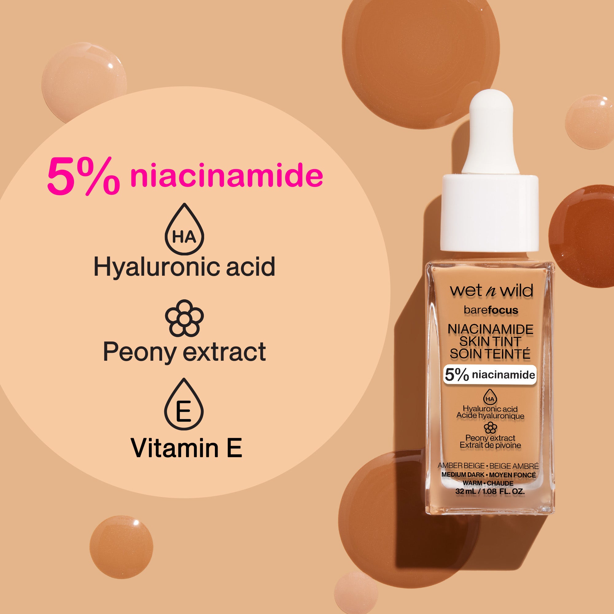 Bare Focus Niacinamide Skin Tint | Deep Tan - Image 5
